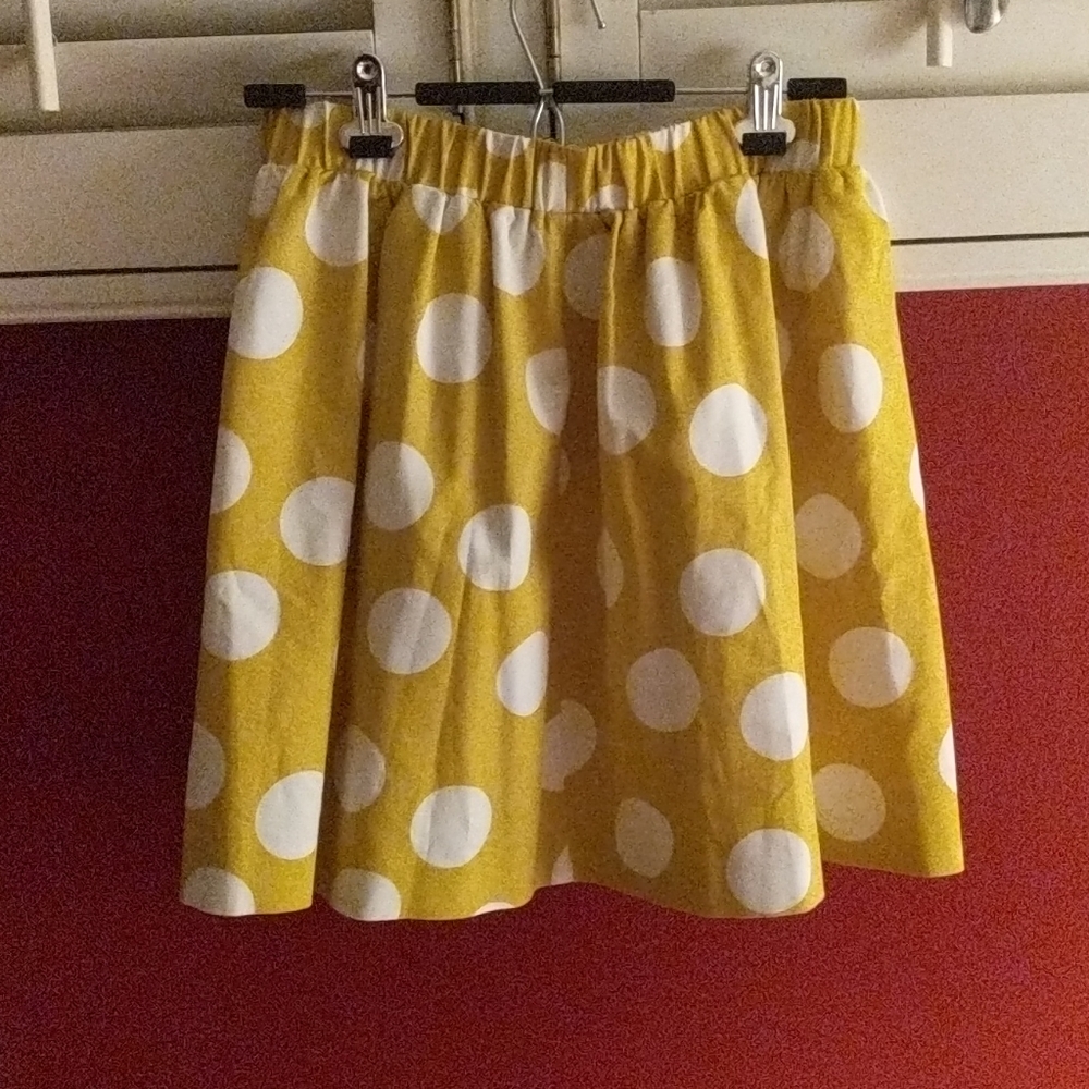 Polka Dot Anthropologie Mini Skirt